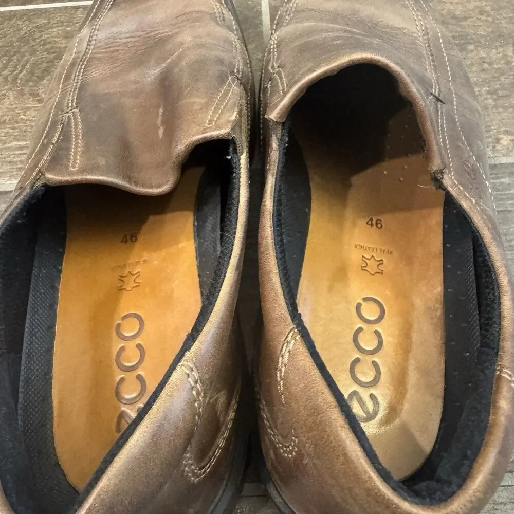 Ecco Men's Helsinki Light Shock Point Men’s EUR 46 Slip on Loafers